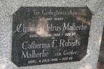 MALHERBE Charles Petrus -1900 & Catherina F. Roberts GUNTER -1946