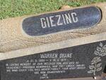 GIEZING Warren Shane 1954-1974