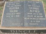 DINGLE Bertha Hilda 1894-1958 :: DINGLE George Alfred -1919-1944