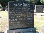 MAASKE Ludwig Herman 1919-1986 & Bertha Elizabeth 1909-1984
