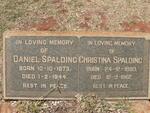 SPALDING Daniel 1873-1944 & Christina 1883-1962