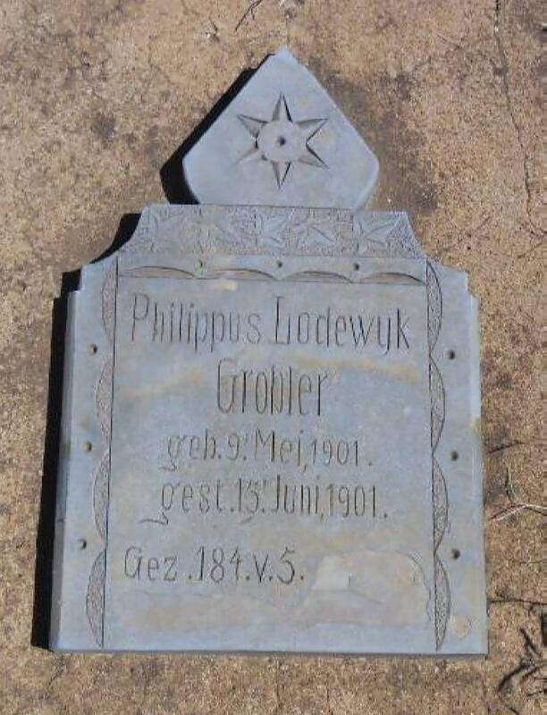 GROBLER Philippus Lodewyk 1901-1901