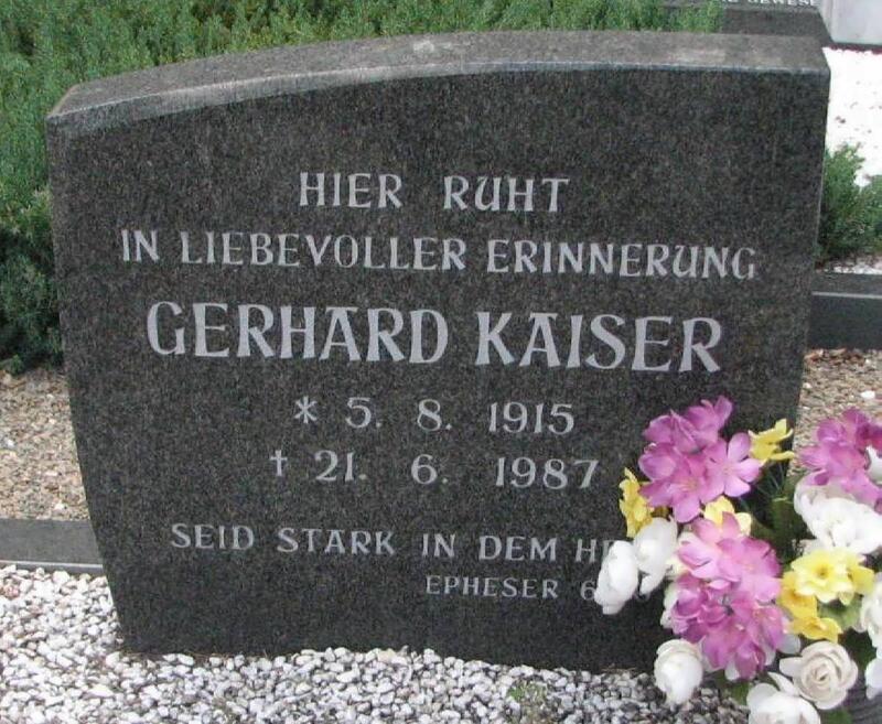 KAISER Gerhard 1915-1987