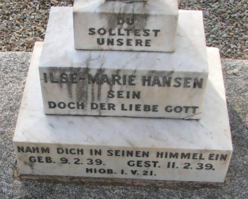 HANSEN Ilse-Marie 1939-1939