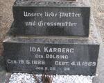 KARBERG Ida nee BÖLSING 1888-1969