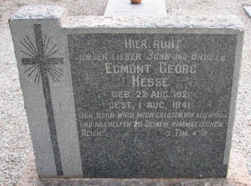 HESSE Egmont Georg 1921-1941