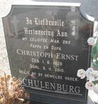 SCHULENBURG Christoph Ernst 1929-2010