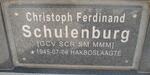 SCHULENBURG Christoph Ferdinand 1945-