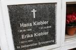 KIEBLER Hans 1926-2008 & Erika 1929-