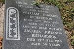 RICHARDSON William Edward -1961 & Jacoba Johanna -1963