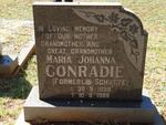 CONRADIE Maria Johanna formerly SCHUTTE 1898-1988