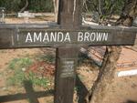 BROWN Amanda 1953-2003