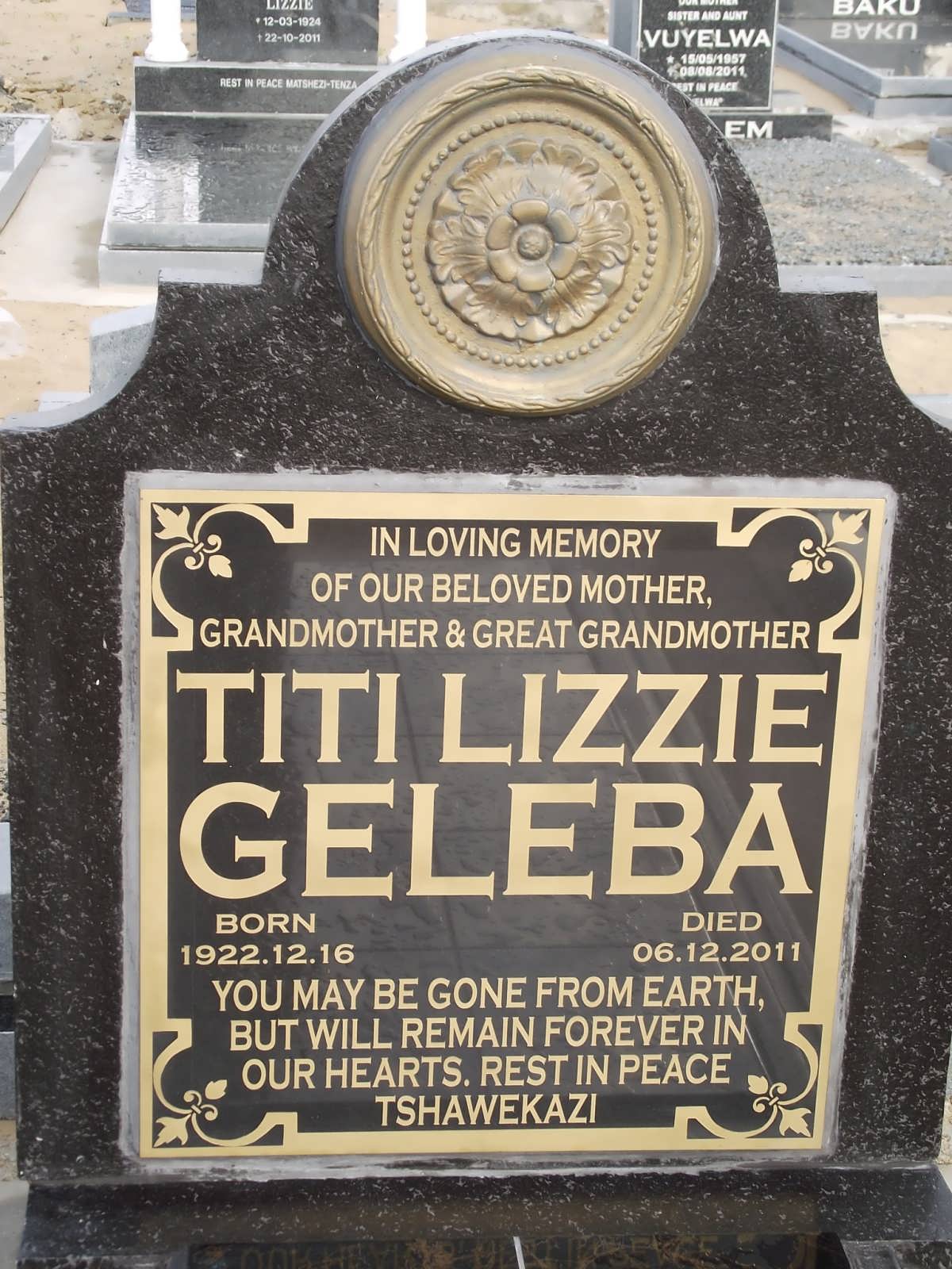 GELEBA Titi Lizzie 1922-2011