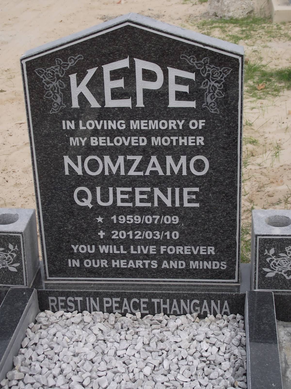 KEPE Nomzamo Queenie 1959-2012