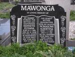 MAWONGA Kenneth Kunana 1956-2008 & Nomasomi Albertina 1957-2011