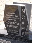 NCAME Nobuntu Yvonne 1968-2012