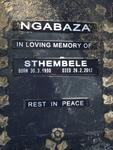 NGABAZA Sthembele 1990-2012