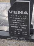 VENA Nontetha Jane 1943-2011