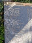 2. Memorial Plaque with list of names
