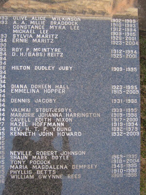 08. Memorial Plaque with list of names