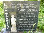 LOTTERING Annie Johanna 1933-1935