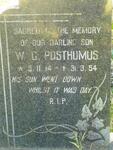 POSTHUMUS W.G. 1914-1954