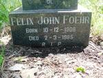 FOEHR Felix John 1906-1985