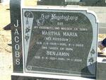 JACOBS Benjamin 1931-2002 & Martha Maria ROSSOUW 1935-2002