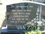 ZYL Jan Nicolaas Christoffel, van 1941-2002