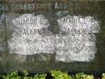 ALLEN Jacob L. 1887-1935 & Maria C. WOLMARANS 1896-1957