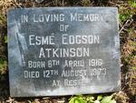 ATKINSON Esme Edgson 1916-1973