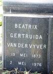 VYVER Beatrix Gertruida, van der 1873-1976