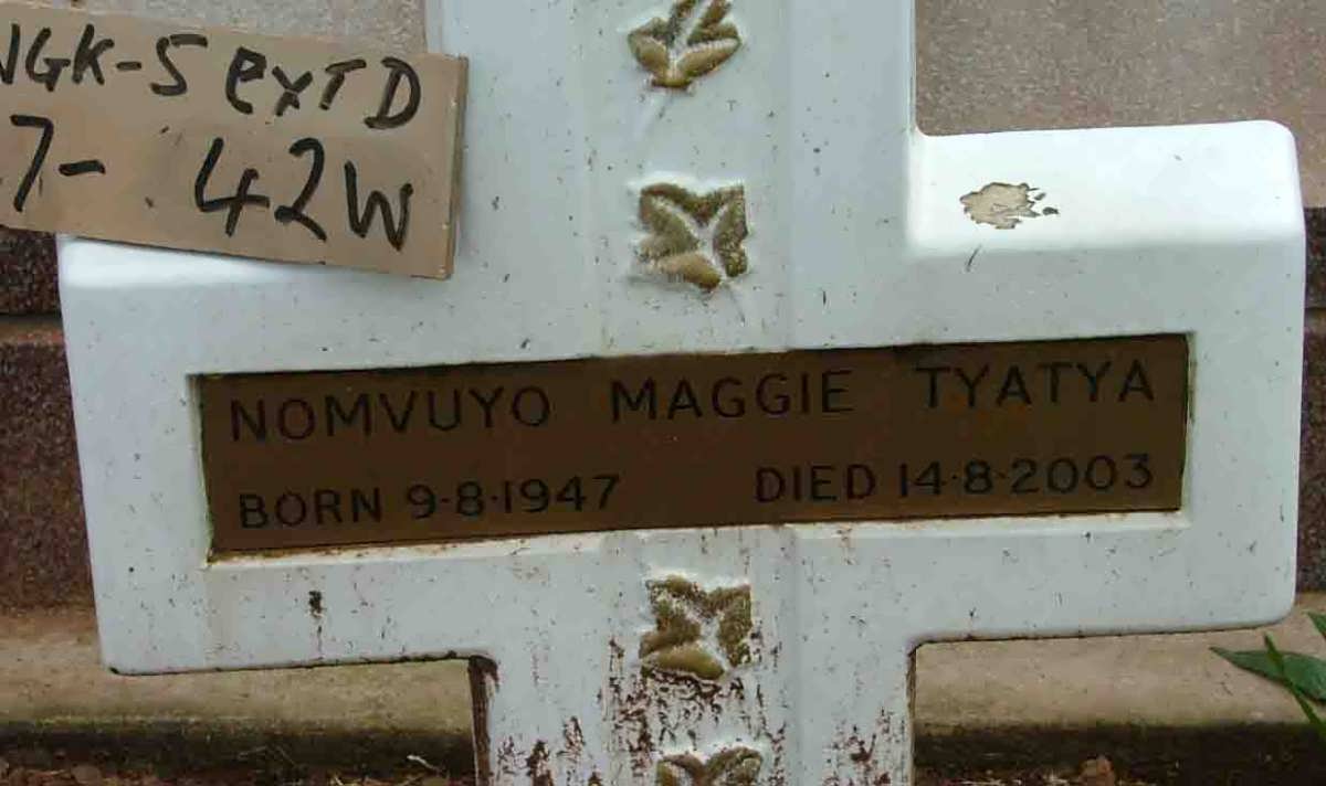TYATYA Nomvuyo Maggie 1947-2003