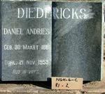 DIEDERICKS Daniel Andries 1881-1953