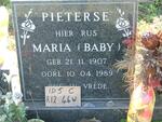 PIETERSE Maria 1907-1989