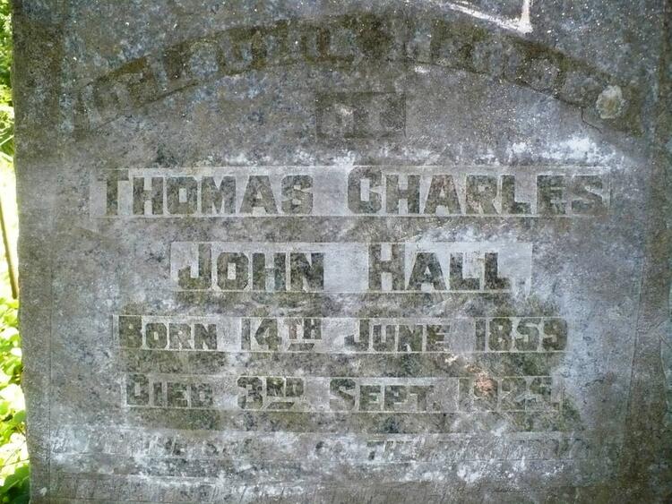 HALL Thomas Charles John 1859-1925