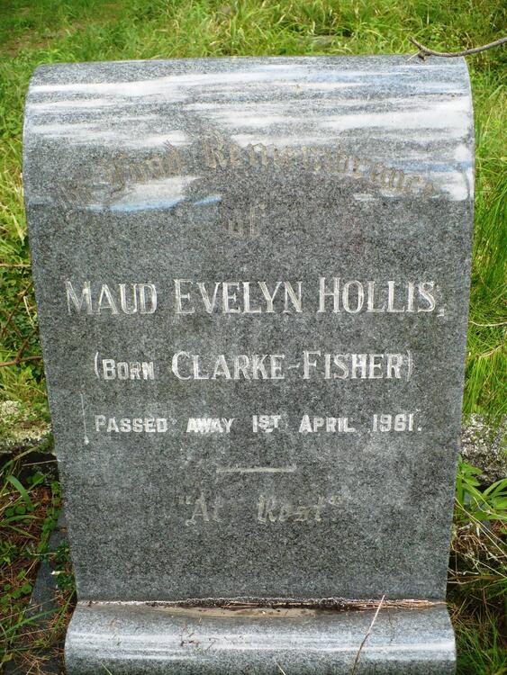 HOLLIS Maud Evelyn nee CLARKE, Fisher -1961