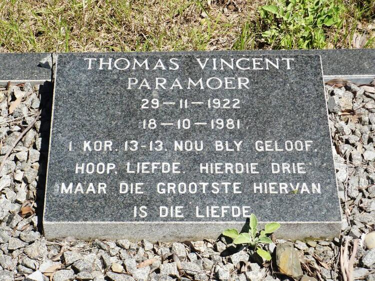 PARAMOER Thomas Vincent 1922-1981