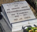 HOOGENDOORN Johanna nee ZANDBERG 1894-1937