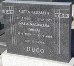 HUGO Aletta Elizabeth 1892-1977 :: HUGO Maria Magdalena 1909-1999