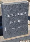 HERBST Driekie nee du PLESSIS 1884-1970
