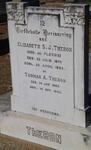 THERON Thomas A. 1869-1945 & Elizabeth S.J. Du PLESSIS 1870-1935