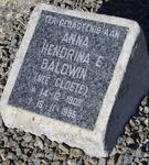 BALDWIN Anna Hendrina E. nee CLOETE 1902-1995