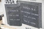 ? Joseph B. 1887-1959 & Sophia M.E. SNYMAN 1895-1970