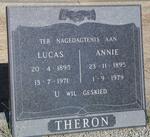 THERON Lucas 1895-1971 & Annie 1895-1979