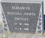 JOOSTE Elizabeth Susanna 1901-1967
