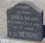 MERWE Schalk Willem, v.d. 1898-1970