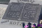 KOTZE Mattheus Lourens 1913-1986 & Johanna Elizabeth PIETERSE 1913-1970
