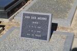 MERWE Janie, van der 1919-1995