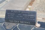 MERWE S.F., van der 1876-1955 & H.M.E. le ROUX 1877-1971